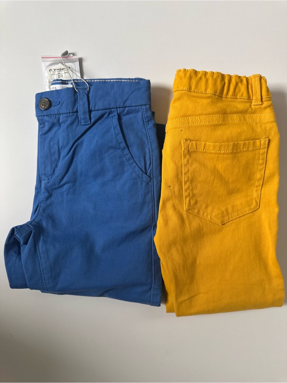 Mayoral Blue and Mustard Kids Pants Set